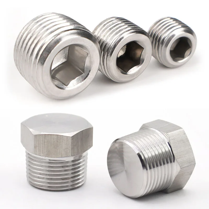 Внутренний шестигранный соединитель из нержавеющей стали 304, заглушка с шестигранной головкой 1/8 1/4 3/8 1/2 3/4 1 BSP, наружная резьба, концевая заглушка с потайной головкой
Внутренний шестигранный соединитель из нержавеющей стали 304, заглушка с шестигранной головкой 1/8 1/4 3/8 1/2 3/4 1 BSP, наружная резьба, концевая заглушка с потайной головкой