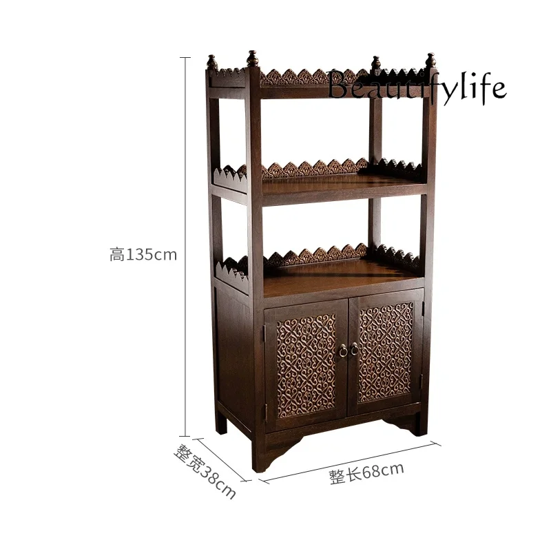 Multi-layer partition rack living room solid wood Bogu rack new Chinese display cabinet
Multi-layer partition rack living room solid wood Bogu rack new Chinese display cabinet
