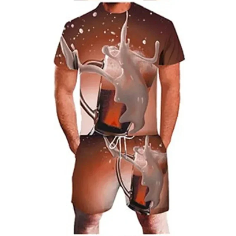 Summer Outdoor Party Beer 3D Printed Men's and Women's T-shirt Set Fashion Sports Quick Drying Breathable Casual Street Fun Shor
Summer Outdoor Party Beer 3D Printed Men's and Women's T-shirt Set Fashion Sports Quick Drying Breathable Casual Street Fun Shor