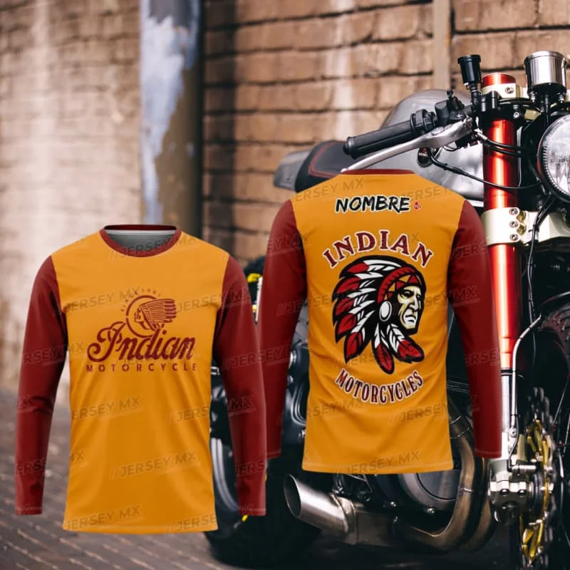 New Men's Quick-drying Locomotive Long-sleeved T-shirt Indian Motorcycle Comfortable Sports Racing Suit High-end Breathable Top
New Men's Quick-drying Locomotive Long-sleeved T-shirt Indian Motorcycle Comfortable Sports Racing Suit High-end Breathable Top