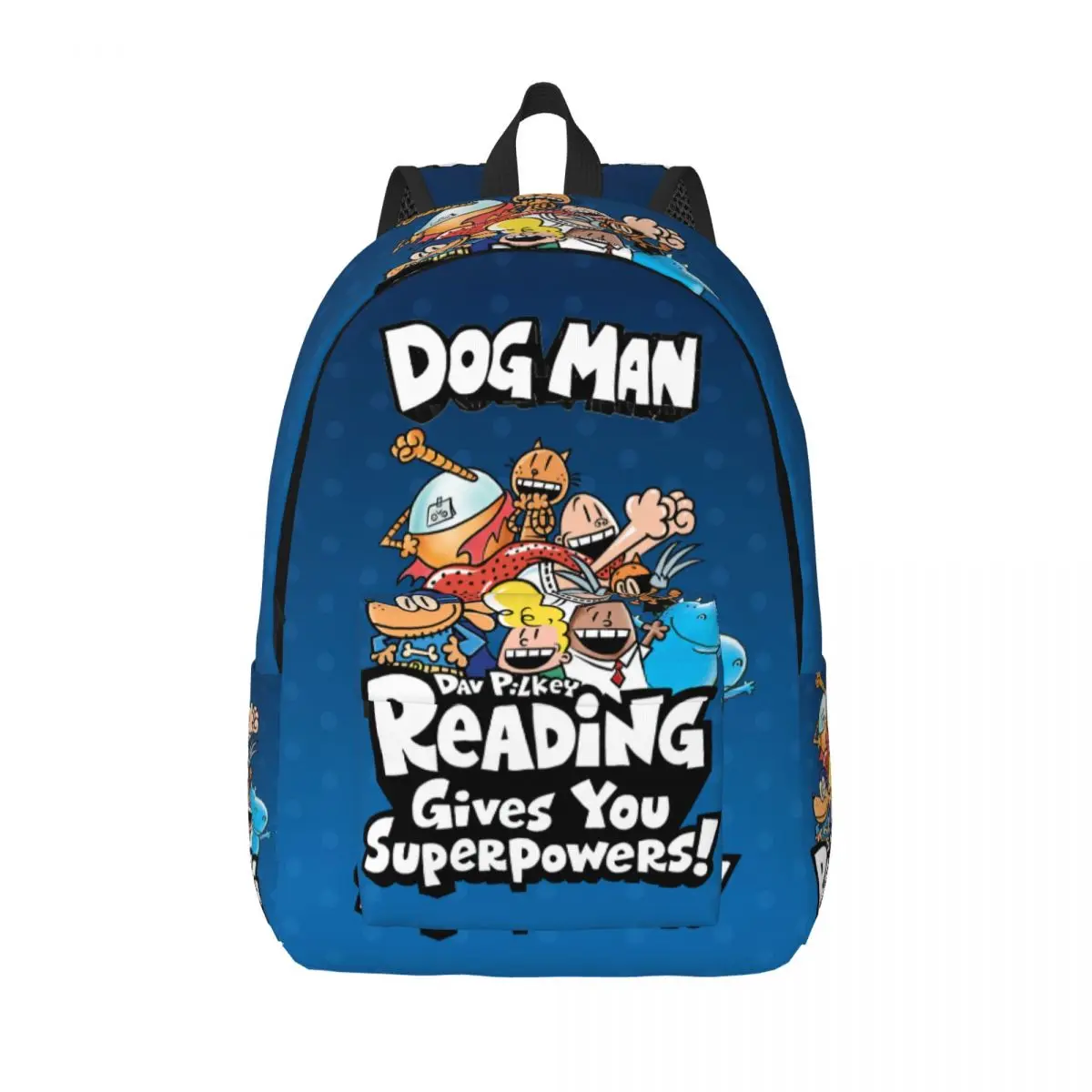 Dog Man Cartoon Petey Cat Classical Backpack with Pocket High School Hiking Daypack for Men Women Laptop Computer Canvas Bags
Dog Man Cartoon Petey Cat Classical Backpack with Pocket High School Hiking Daypack for Men Women Laptop Computer Canvas Bags
