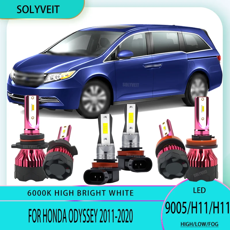 Long-Lasting Aluminum 6000K LED Headlights 9005 High H11 Low/Foglight For Honda Odyssey 2011 2012 2013 2014 2015 2016-2020
Long-Lasting Aluminum 6000K LED Headlights 9005 High H11 Low/Foglight For Honda Odyssey 2011 2012 2013 2014 2015 2016-2020