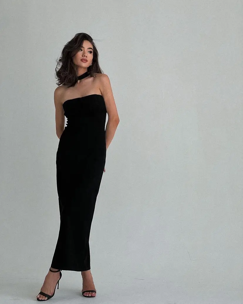 Elegant Black Straight Sleeveless Strapless Prom Dresses Ankle Length Backless Party Dresses Formal Occasion Dresses
Elegant Black Straight Sleeveless Strapless Prom Dresses Ankle Length Backless Party Dresses Formal Occasion Dresses