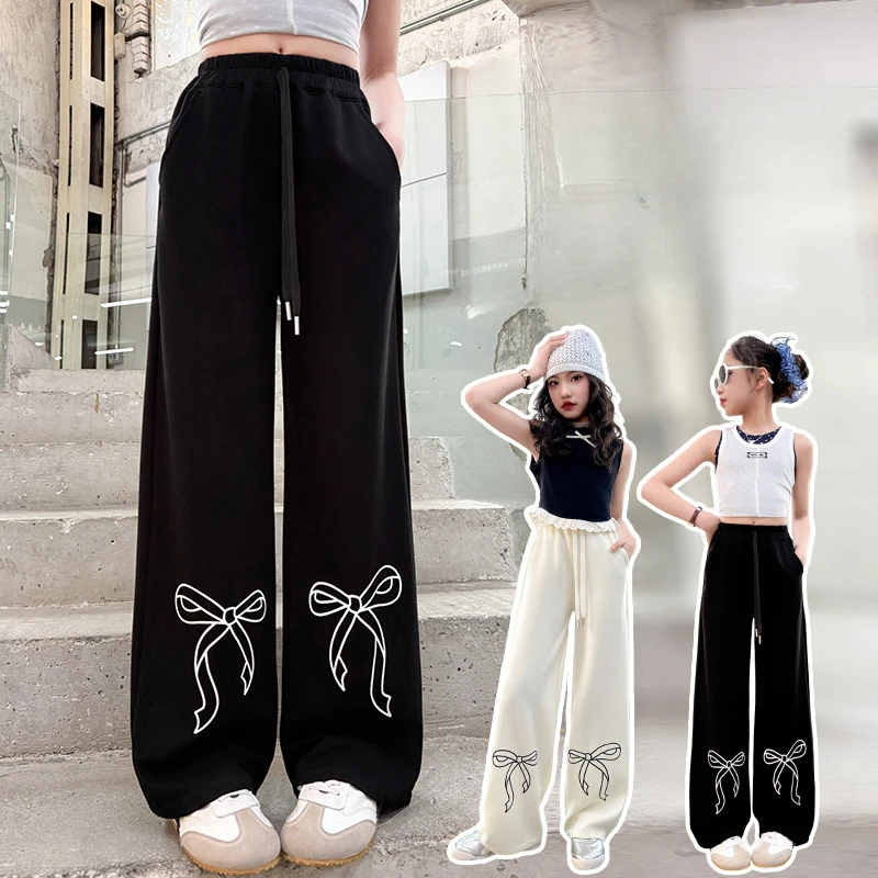 New design Girls Pants Summer Thin Big Children Fashion Butterfly Knot Print Loose Straight Leg Pants Kids Casual Trousers
New design Girls Pants Summer Thin Big Children Fashion Butterfly Knot Print Loose Straight Leg Pants Kids Casual Trousers