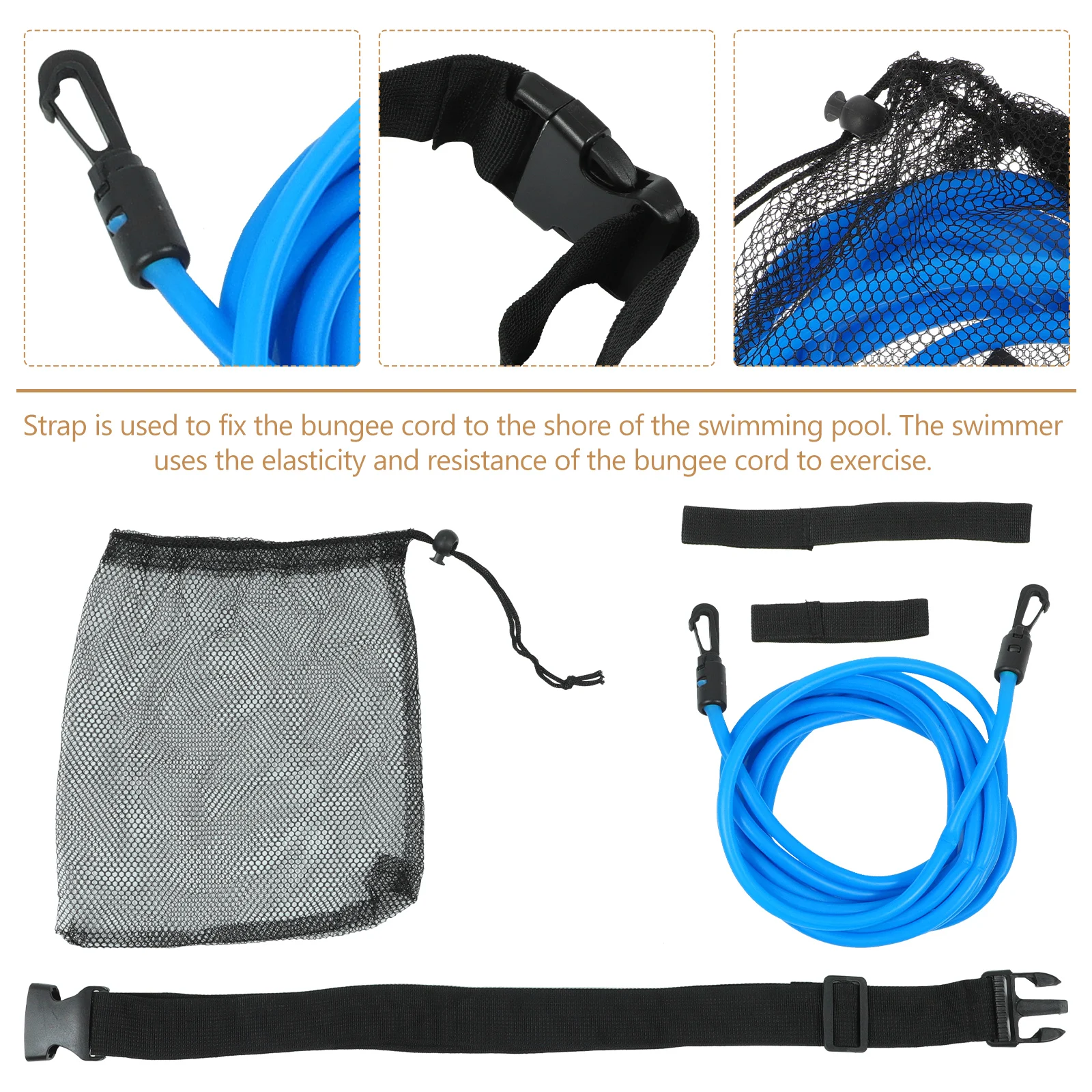 Elastic Rope Swim Swimming Resistance Belt Training Durable Equipment Strength Endurance Swim Resistance Training Pool Kit
Elastic Rope Swim Swimming Resistance Belt Training Durable Equipment Strength Endurance Swim Resistance Training Pool Kit