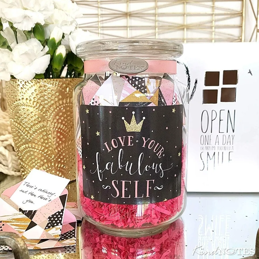 Glass Keepsake Gift Jar with Blank Papers for Writing Personal Messages Ideal for SelfReflection Inspirational Gifts and Emotio
Glass Keepsake Gift Jar with Blank Papers for Writing Personal Messages Ideal for SelfReflection Inspirational Gifts and Emotio