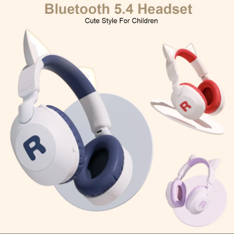 2025 New Bluetooth 5.4 Headphones Cute Cat Ear Cartoon Childrens Wireless Over The Ear Study Headset Hifi Stereo Music Earphone
2025 New Bluetooth 5.4 Headphones Cute Cat Ear Cartoon Childrens Wireless Over The Ear Study Headset Hifi Stereo Music Earphone