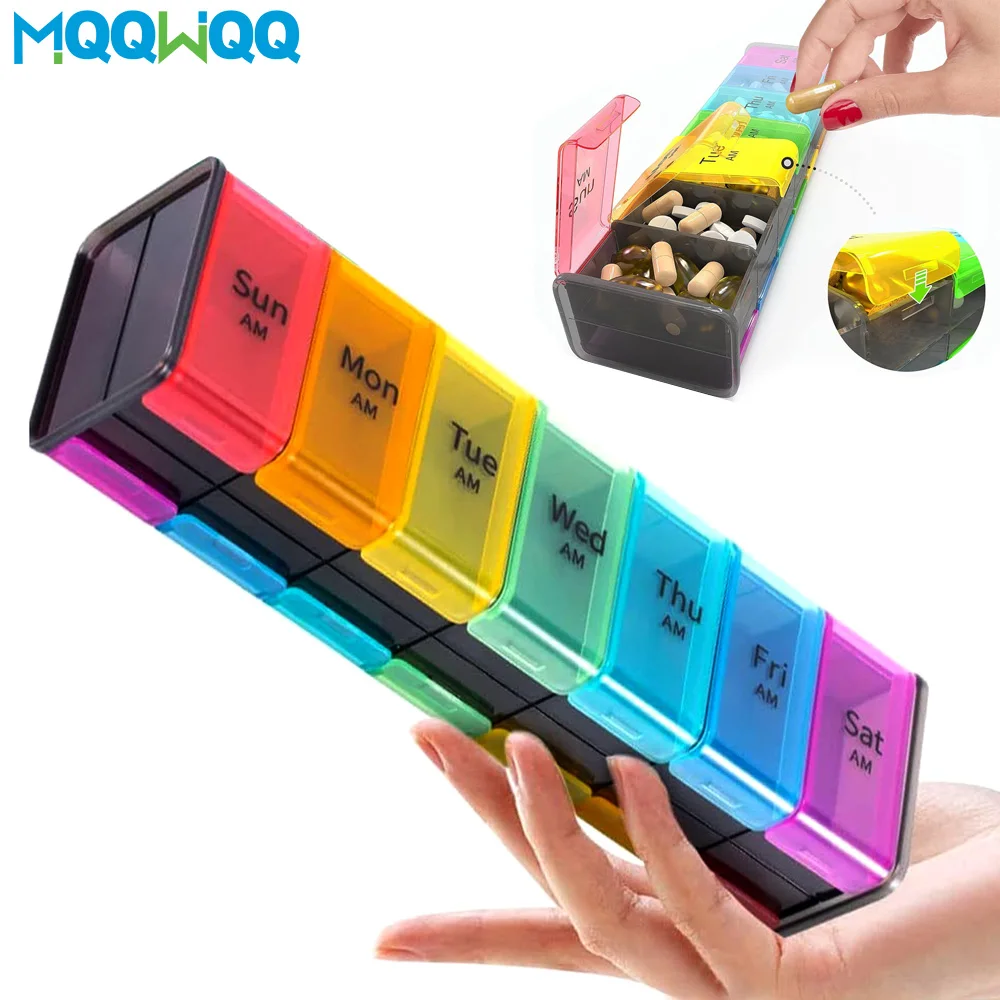 Extra Large Pill Organizer 7 Day Weekly Pill Organizer with Large Compartment Pill Case,Vitamin Huge Medicine Box 2 Times a Day
Extra Large Pill Organizer 7 Day Weekly Pill Organizer with Large Compartment Pill Case,Vitamin Huge Medicine Box 2 Times a Day
