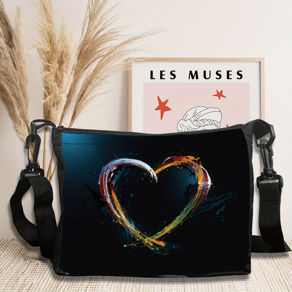 Colorful Heart, Adjustable Shoulder Straps, Hand Wash - A Must-have for Daily Commuting Shoulder Bag
Colorful Heart, Adjustable Shoulder Straps, Hand Wash - A Must-have for Daily Commuting Shoulder Bag