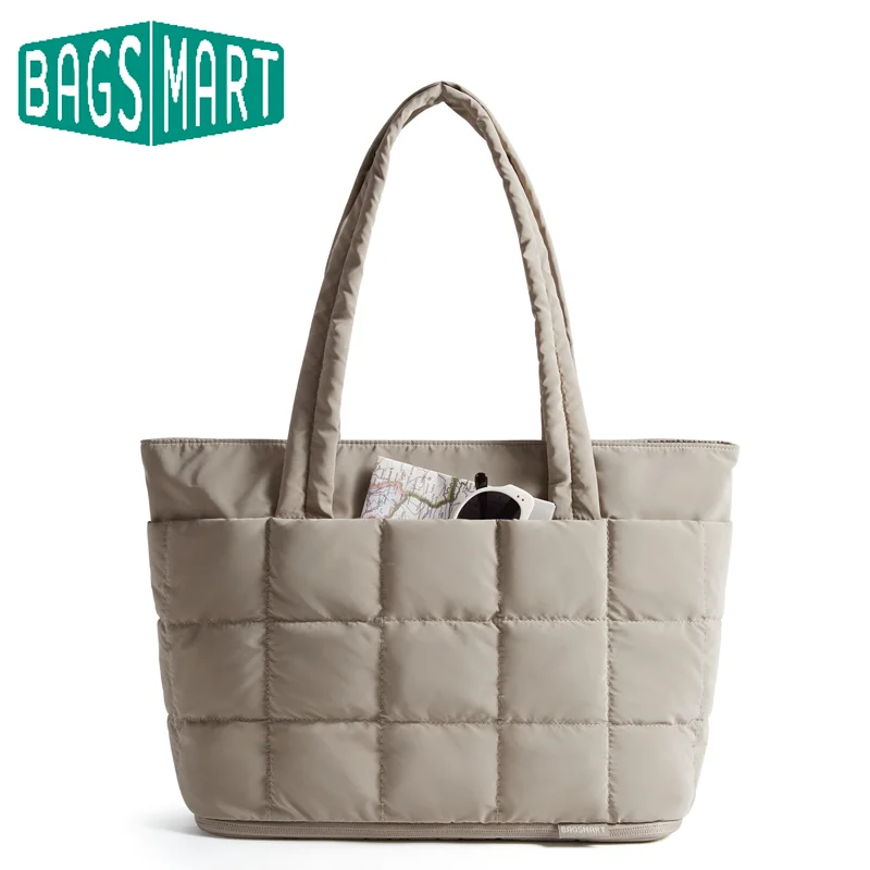 BAGSMART Expandable Tote Bag for Women Puffer Padded Work Tote Handbag Large Capacity Quilted Carry-On Travel Casual Bag
BAGSMART Expandable Tote Bag for Women Puffer Padded Work Tote Handbag Large Capacity Quilted Carry-On Travel Casual Bag