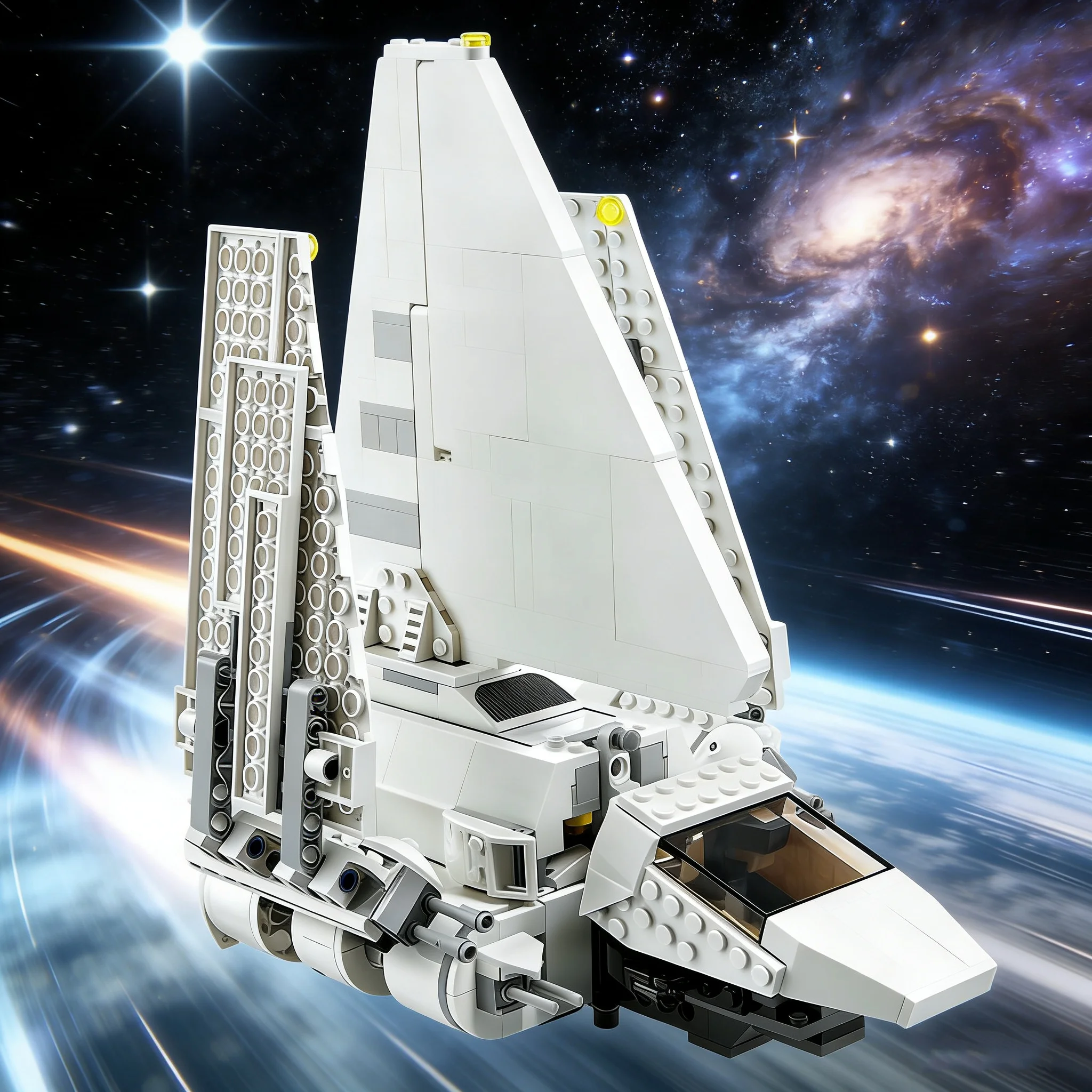 MOC Series Mini Flying Machine Empire Shuttle Model Building Blocks Bricks Birthday Famous Movie Festival Gift
MOC Series Mini Flying Machine Empire Shuttle Model Building Blocks Bricks Birthday Famous Movie Festival Gift