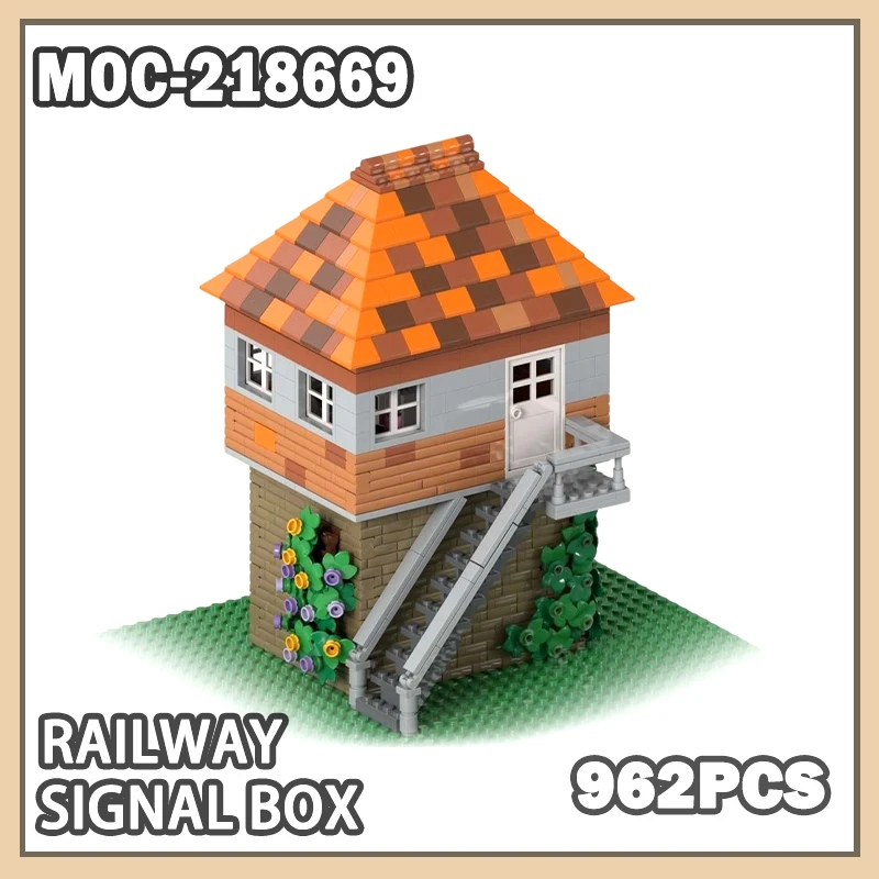 MOC-218669 MOCS Railway Signal Box Building Block Model DIY's Own City Collectibles Brick Set Creative Gifts Exquisite 962PCS
MOC-218669 MOCS Railway Signal Box Building Block Model DIY's Own City Collectibles Brick Set Creative Gifts Exquisite 962PCS
