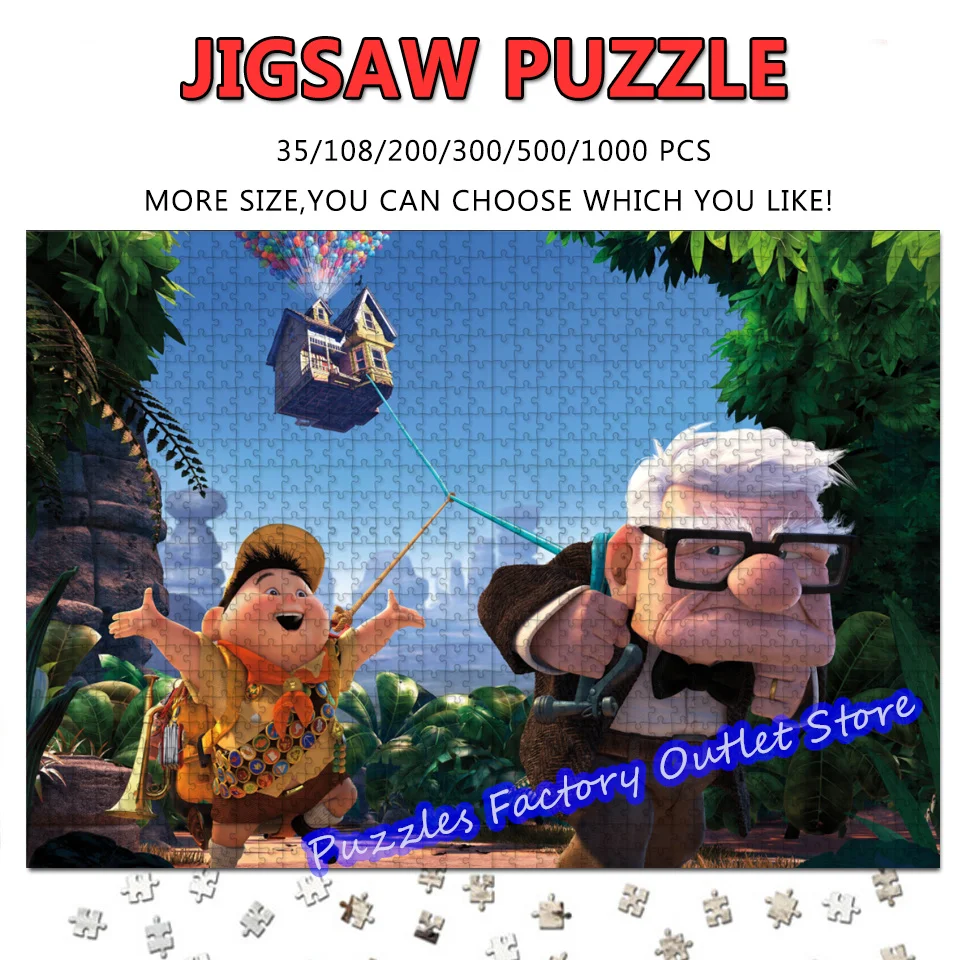 108/200/300/500/1000 шт. головоломка Disney Pixar Up мультфильм фильмы принт головоломка развивающие распаковывающие игрушки подарки 
108/200/300/500/1000 шт. головоломка Disney Pixar Up мультфильм фильмы принт головоломка развивающие распаковывающие игрушки подарки