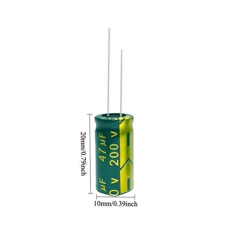 40pcs 200V 47uF Electrolytic Capacitor High Frequency Low ESR Long Life Green Gold 10x20mm for Power Supply
40pcs 200V 47uF Electrolytic Capacitor High Frequency Low ESR Long Life Green Gold 10x20mm for Power Supply