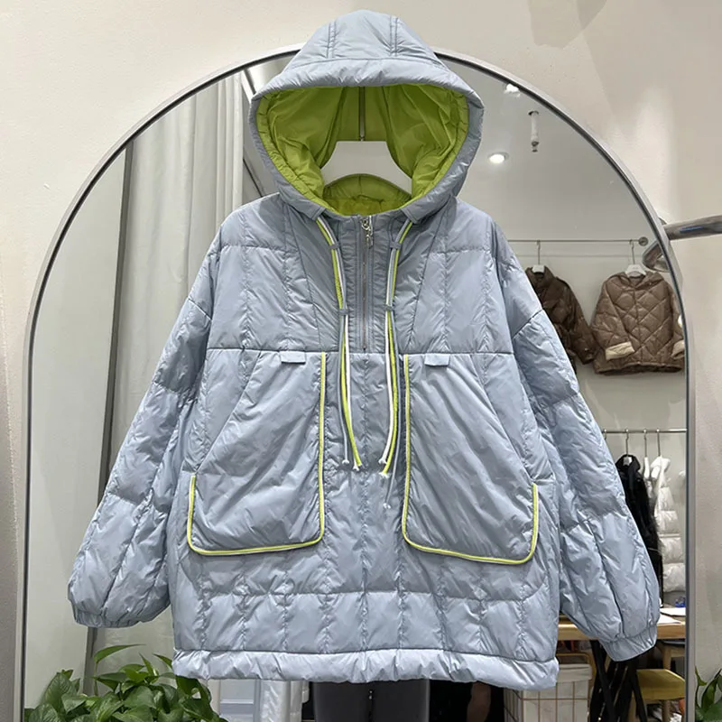 2023 korean Fashion White Duck Down Jacket Tops Sweatshirt Women Autumn Winter Pullovers New Short Hoodie Oversized Feather Coat
2023 korean Fashion White Duck Down Jacket Tops Sweatshirt Women Autumn Winter Pullovers New Short Hoodie Oversized Feather Coat