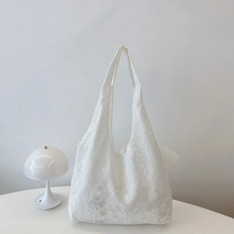 White Lace Tote Bag for Women Elegant Shoulder Bag Large Capacity Bowknot Handbag Fashion Casual Purse
White Lace Tote Bag for Women Elegant Shoulder Bag Large Capacity Bowknot Handbag Fashion Casual Purse