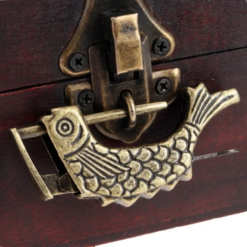 Chinese Old Style Lock with Key Retro Bronze Padlock Zinc Alloy Decorative Small Lock Head for Wooden Box Jewelry Storage Box
Chinese Old Style Lock with Key Retro Bronze Padlock Zinc Alloy Decorative Small Lock Head for Wooden Box Jewelry Storage Box
