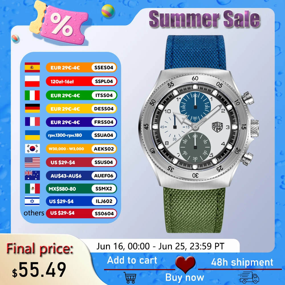 Rollstimi 2025 New Fashion Men's Watches Quartz Nylon Men's Watches Light Luxury Stainless Steel Sapphire Waterproof Luminous
Rollstimi 2025 New Fashion Men's Watches Quartz Nylon Men's Watches Light Luxury Stainless Steel Sapphire Waterproof Luminous