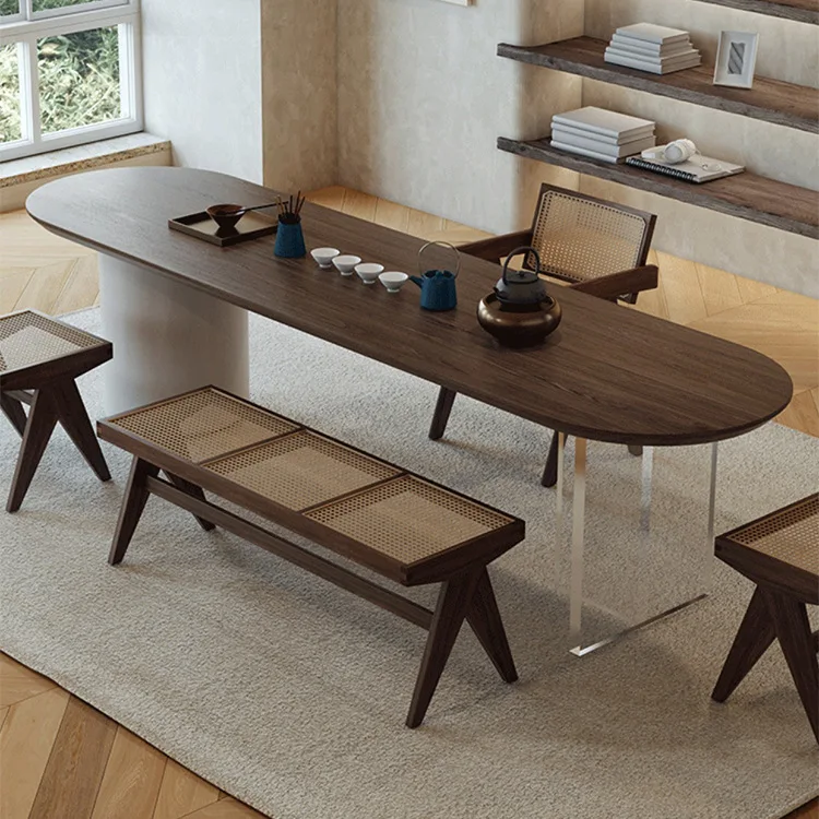 Classic Zen Home Leisure Negotiation Tea Room Reception Oval Solid Wood Tea Table and Chair
Classic Zen Home Leisure Negotiation Tea Room Reception Oval Solid Wood Tea Table and Chair