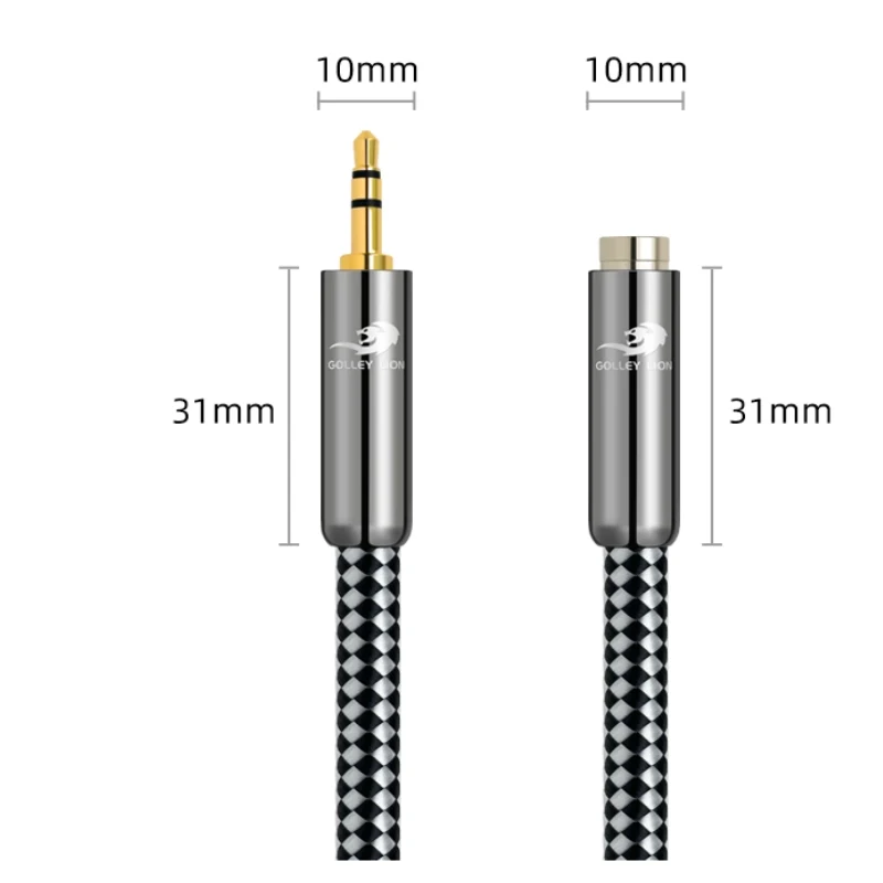 GOLLEY LION 3.5mm Audio Aux Cable Female Splitter Headphone Extension Jack Speaker Extender Cord for Earphone Adapter
GOLLEY LION 3.5mm Audio Aux Cable Female Splitter Headphone Extension Jack Speaker Extender Cord for Earphone Adapter