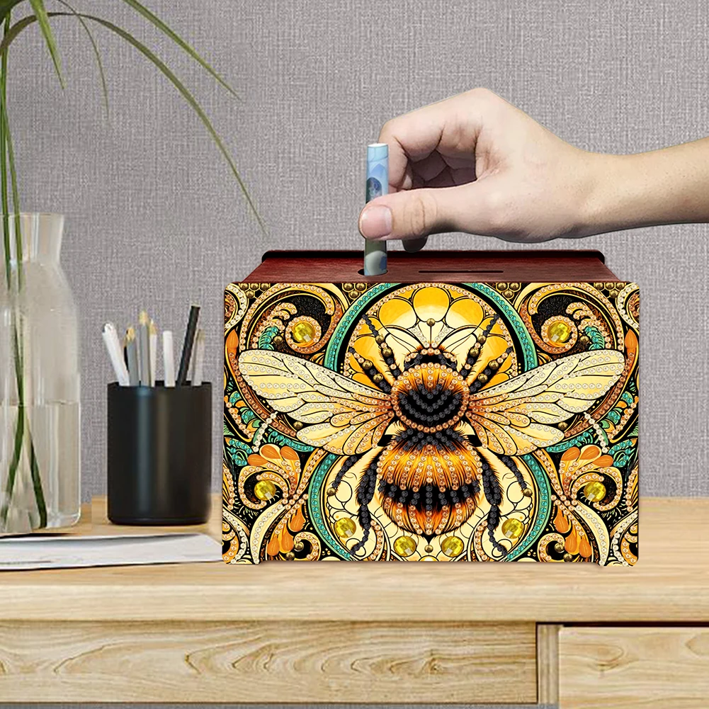 Diamond Painting Piggy Bank Desktop Diamond Art Kits Wooden Bank Rhinestones Desktop Ornaments Storage Box for Home Decor
Diamond Painting Piggy Bank Desktop Diamond Art Kits Wooden Bank Rhinestones Desktop Ornaments Storage Box for Home Decor