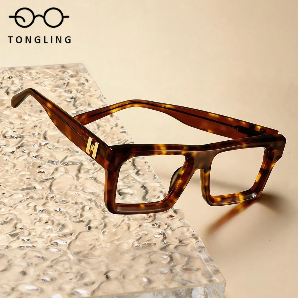 TopNotch Fashion Women Square Glasses HighEnd Tortoiseshell Color Vintage Men Handmade Acetal Plastic Personalized Eyewear Frame
TopNotch Fashion Women Square Glasses HighEnd Tortoiseshell Color Vintage Men Handmade Acetal Plastic Personalized Eyewear Frame
