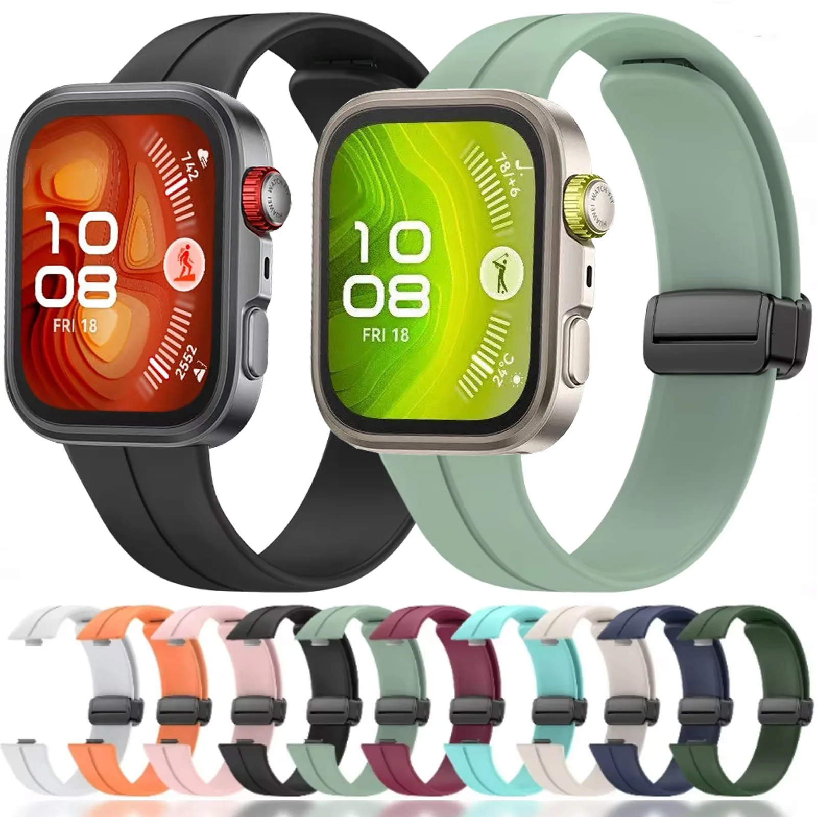 Sport Silicone Strap for Huawei Watch Fit 4/3 Original Bracelet Replaceable Wristband for Huawei Watch 4 Pro Watchband accessory
Sport Silicone Strap for Huawei Watch Fit 4/3 Original Bracelet Replaceable Wristband for Huawei Watch 4 Pro Watchband accessory