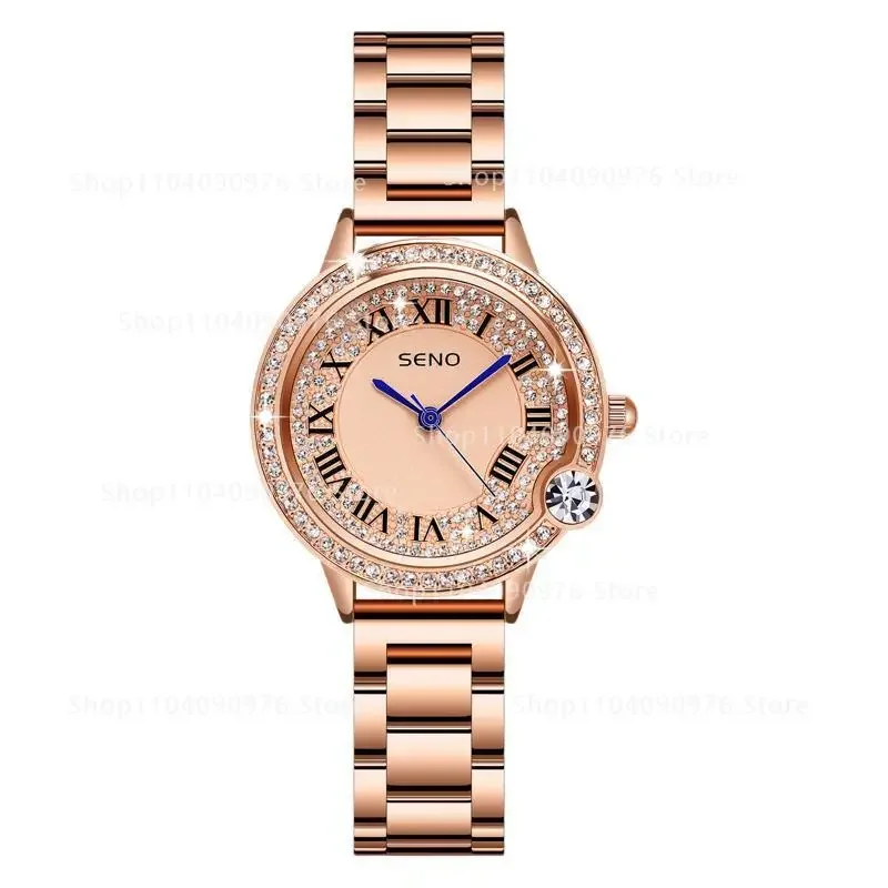 S052 Watch Women's Fashion Quartz Watch Full Diamond Stainless Steel Waterproof Ladies Watch Butterfly Double Snap
S052 Watch Women's Fashion Quartz Watch Full Diamond Stainless Steel Waterproof Ladies Watch Butterfly Double Snap