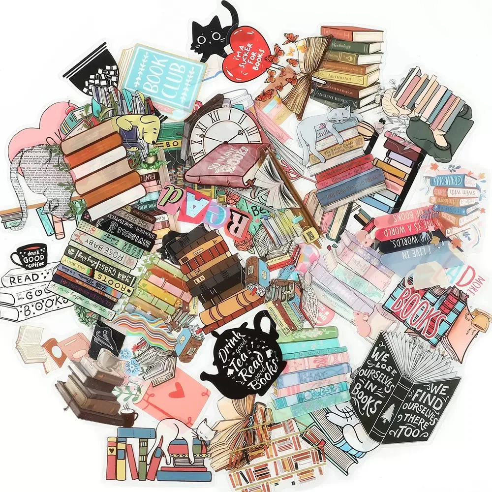 10/50pcs Cartoon Book Worm Book Reading Transparent Stickers Notebook Diary Skateboard Computer Decal Luggage Graffiti Sticker
10/50pcs Cartoon Book Worm Book Reading Transparent Stickers Notebook Diary Skateboard Computer Decal Luggage Graffiti Sticker