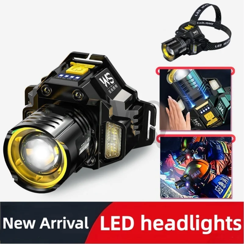 Sensor Headlamp LED Head Flashlight Powerful COB Headlight Head Torch Built-in Battery USB Rechargeable Fishing Camping Lantern
Sensor Headlamp LED Head Flashlight Powerful COB Headlight Head Torch Built-in Battery USB Rechargeable Fishing Camping Lantern