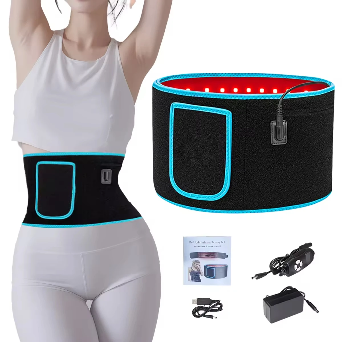 Red &Infrared LED Light Therapy Belt 850nm 660nm Back Pain Relief Wrap Burn Fat Wrap Slimming Machine Waist Heat Pad Full Body
Red &Infrared LED Light Therapy Belt 850nm 660nm Back Pain Relief Wrap Burn Fat Wrap Slimming Machine Waist Heat Pad Full Body