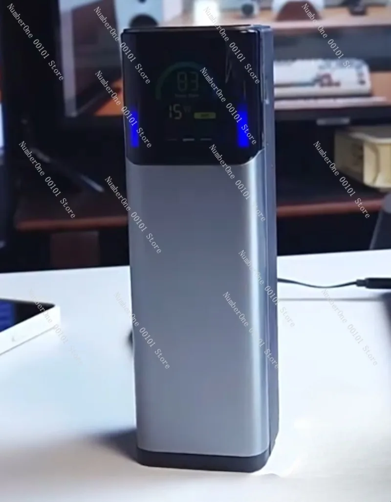 Silver 27000mAh power bank, built-in cable, fast charging for 145W laptop, can be carried on airplanes
Silver 27000mAh power bank, built-in cable, fast charging for 145W laptop, can be carried on airplanes