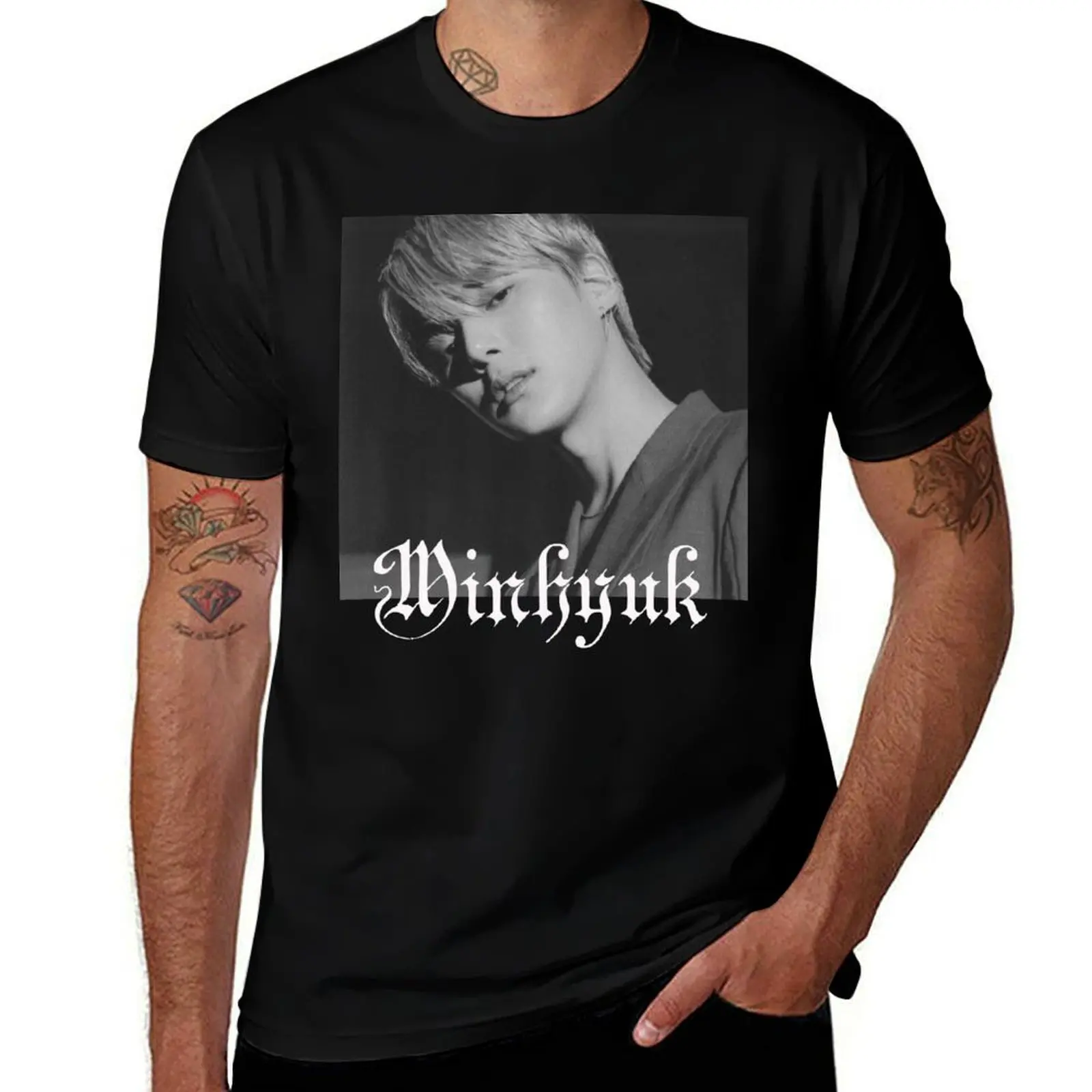 Minhyuk Monsta X T-Shirt man t shirt cotton high quality t shirts for man cotton t shirts for man graphic tees T-shirt
Minhyuk Monsta X T-Shirt man t shirt cotton high quality t shirts for man cotton t shirts for man graphic tees T-shirt