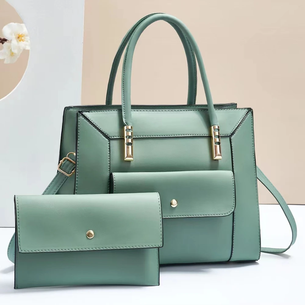 Elegant Hand Bag Set, Women's Large Capacity Trendy Shoulder Bag & Small Clutch Bag Set
Elegant Hand Bag Set, Women's Large Capacity Trendy Shoulder Bag & Small Clutch Bag Set
