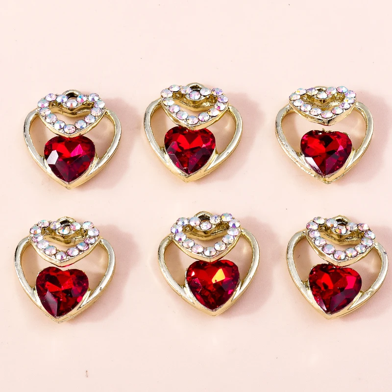 20pcs 17x18mm Elegant Crystal Love Heart Charms Pendants for Jewelry Making Drop Earrings Necklaces Bracelets Accessories Gifts
20pcs 17x18mm Elegant Crystal Love Heart Charms Pendants for Jewelry Making Drop Earrings Necklaces Bracelets Accessories Gifts