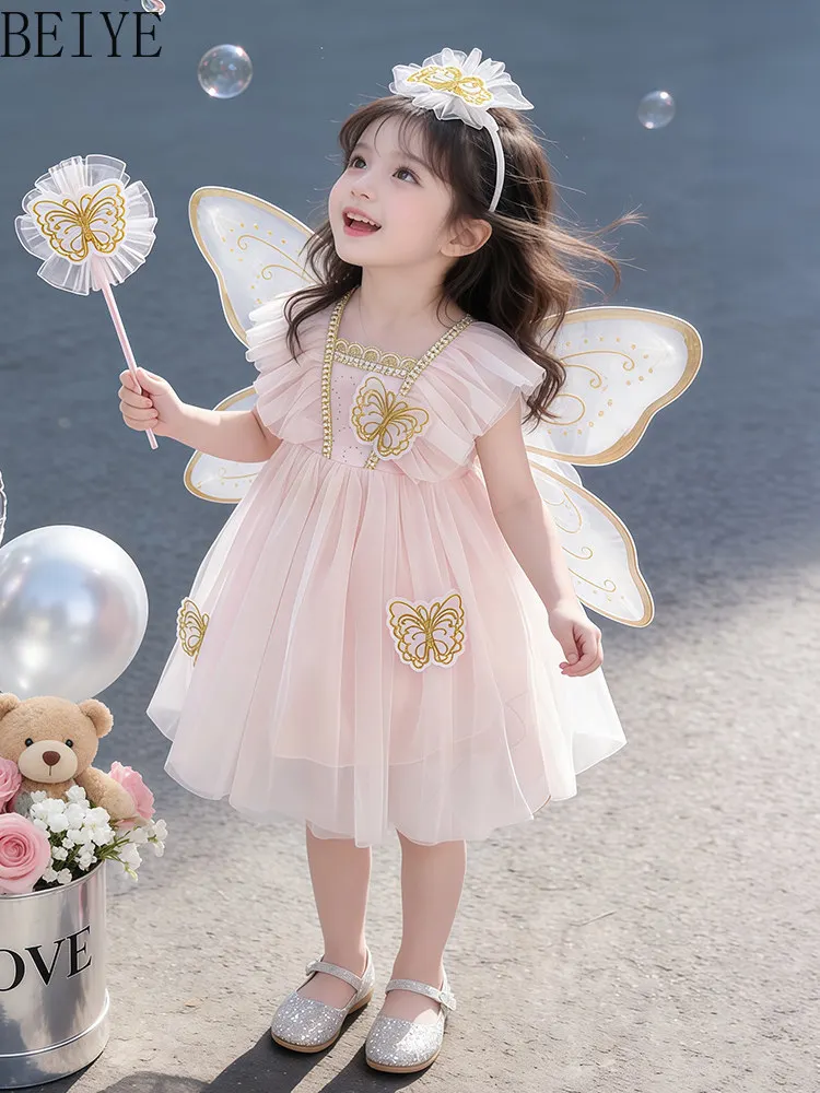 Children's Fashion Kawaii Girls' Princess Dress New Sweet Baby Performance Mesh Gown Girls Party Dresses for Summer 2026
Children's Fashion Kawaii Girls' Princess Dress New Sweet Baby Performance Mesh Gown Girls Party Dresses for Summer 2026
