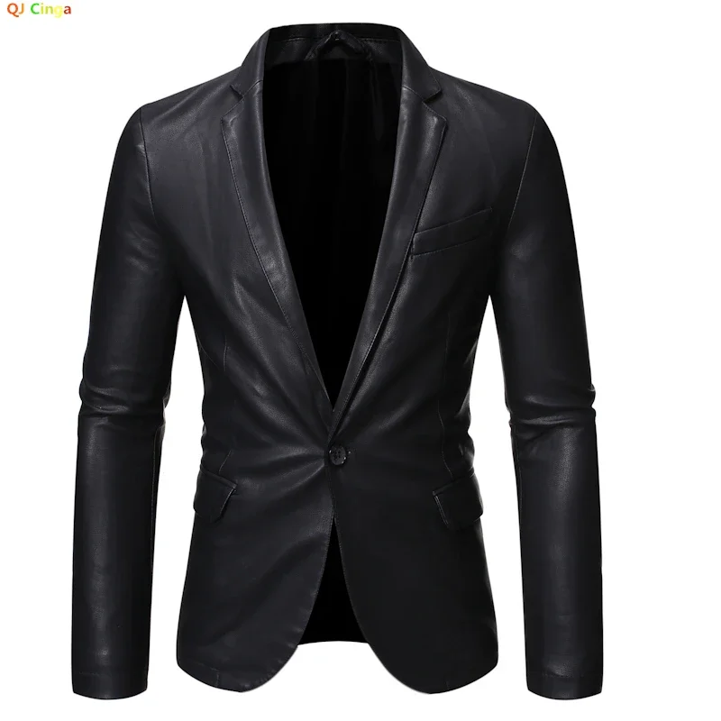 Black Men V-neck Blazer Jacket,Fashion Casual PU Coat,Asian SizeOuter Flap Pocket Decoration,Burgundy Khaki Dark Blue Available
Black Men V-neck Blazer Jacket,Fashion Casual PU Coat,Asian SizeOuter Flap Pocket Decoration,Burgundy Khaki Dark Blue Available