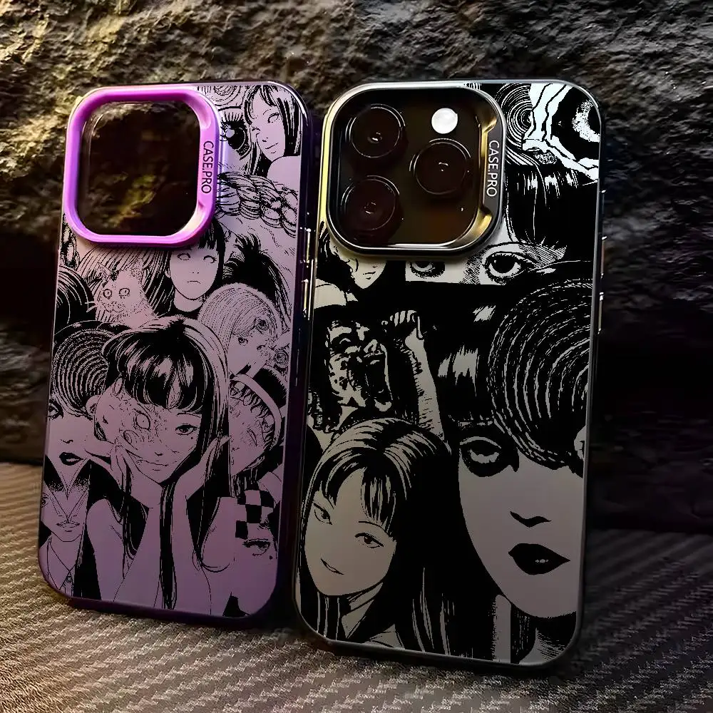 J-Junji Ito Horror Comics Plating Phone Case For IPhone 17 16 15 14 13 12 11 Plus Pro Max Multicolor Aurora Shockproof Funda
J-Junji Ito Horror Comics Plating Phone Case For IPhone 17 16 15 14 13 12 11 Plus Pro Max Multicolor Aurora Shockproof Funda