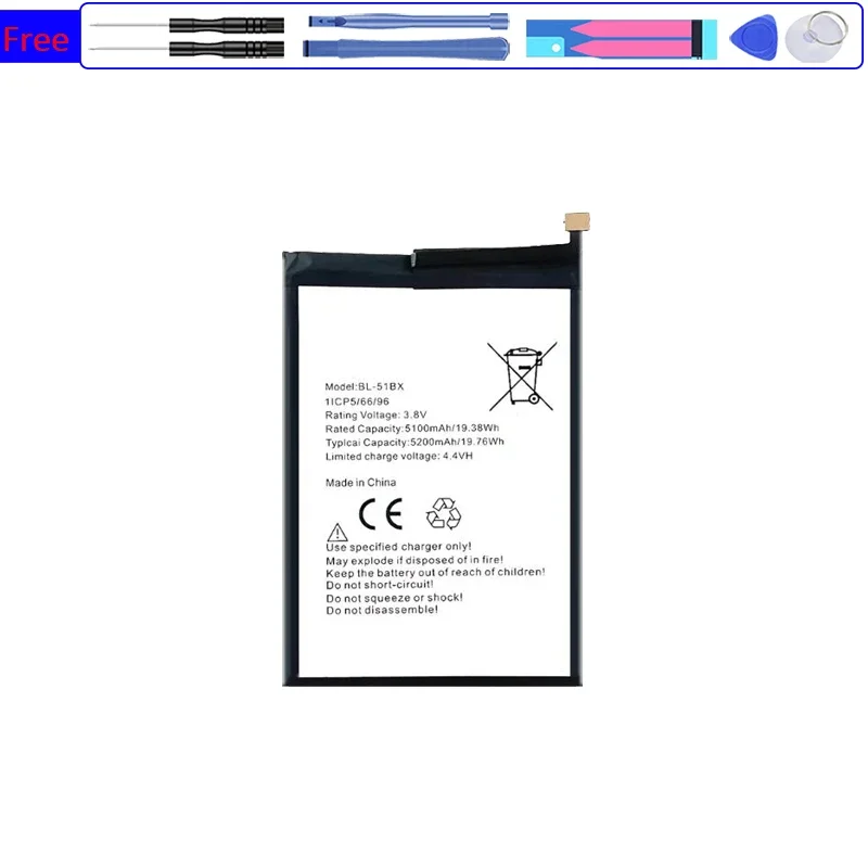 Mobile Phone Battery For infinix X692 X682B X683 NOTE 8 8i HOT 10 BL-51BX 5200mAh
Mobile Phone Battery For infinix X692 X682B X683 NOTE 8 8i HOT 10 BL-51BX 5200mAh