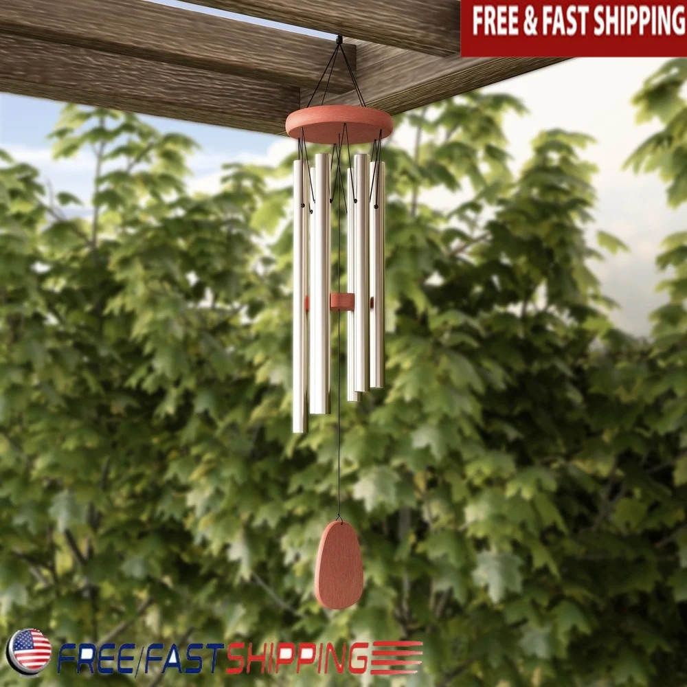 Metal Wood Wind Chimes Soothing Outdoor Decor Garden Art Weather Resistant Chimes Patio Porch Relaxation Unique Design 6 Tubes
Metal Wood Wind Chimes Soothing Outdoor Decor Garden Art Weather Resistant Chimes Patio Porch Relaxation Unique Design 6 Tubes