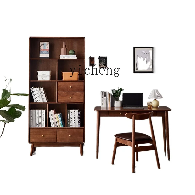 Solid Wood Bookcase Bookshelf Multi-Layer Floor Storage Rack Simple Modern Home Bookcase Large Capacity Study Floor Cabinet
Solid Wood Bookcase Bookshelf Multi-Layer Floor Storage Rack Simple Modern Home Bookcase Large Capacity Study Floor Cabinet