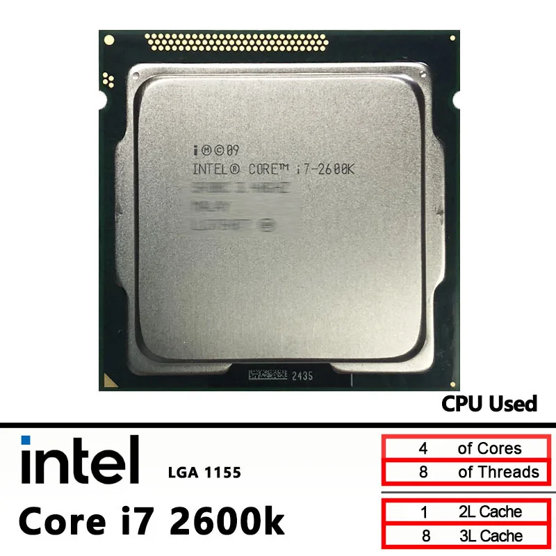 Intel Core i7-2600K Б/у i7 2600K 3,4 ГГц 8 МБ 95 Вт LGA 1155
Intel Core i7-2600K Б/у i7 2600K 3,4 ГГц 8 МБ 95 Вт LGA 1155