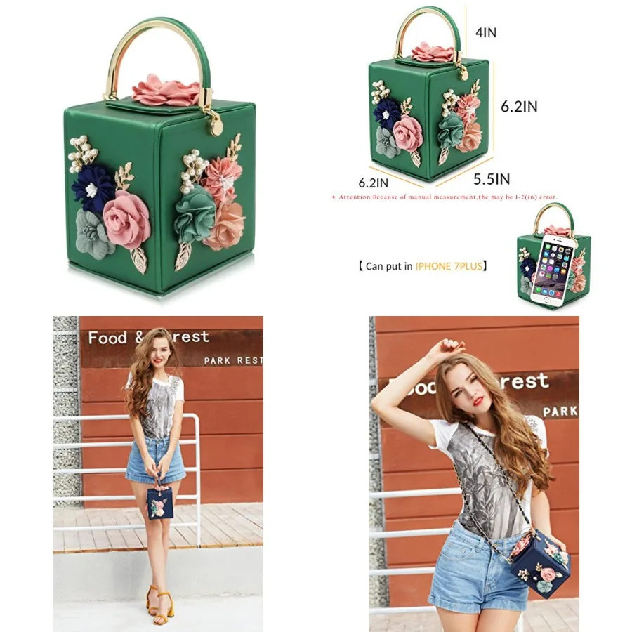 Evening Clutch Bag for Women Floral Square Box Evening Bags Crossbody Shoulder handBags Flower Wedding Clutch Purse
Evening Clutch Bag for Women Floral Square Box Evening Bags Crossbody Shoulder handBags Flower Wedding Clutch Purse