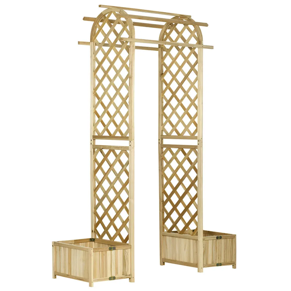 7.5' Wooden Wedding Arch, Garden Arch Arbor for Climbing Plants & Trellis Design, Great for Vines, or as Balloon Decoration
7.5' Wooden Wedding Arch, Garden Arch Arbor for Climbing Plants & Trellis Design, Great for Vines, or as Balloon Decoration