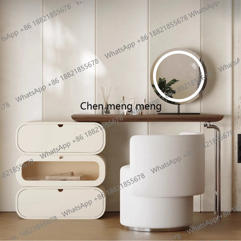 solid wood cream style Makeup vanity Multi functional bedroom Dressing table with mirror chest of drawers Designer Furniture
solid wood cream style Makeup vanity Multi functional bedroom Dressing table with mirror chest of drawers Designer Furniture