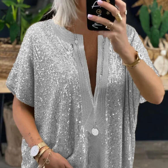 Мужская футболка с глубоким V-образным вырезом, блестками и пайетками, облегающая, яркий цвет, летний модный дизайн
Мужская футболка с глубоким V-образным вырезом, блестками и пайетками, облегающая, яркий цвет, летний модный дизайн