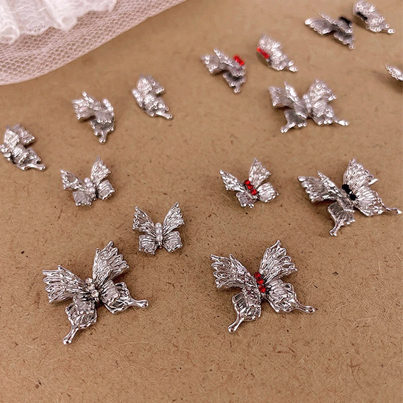 10PCS 3D Silver Metal Butterfly Wing Nail Art Charms Rhinestone Accessories For Manicure Decor Nails Decoration Supplies Tool
10PCS 3D Silver Metal Butterfly Wing Nail Art Charms Rhinestone Accessories For Manicure Decor Nails Decoration Supplies Tool