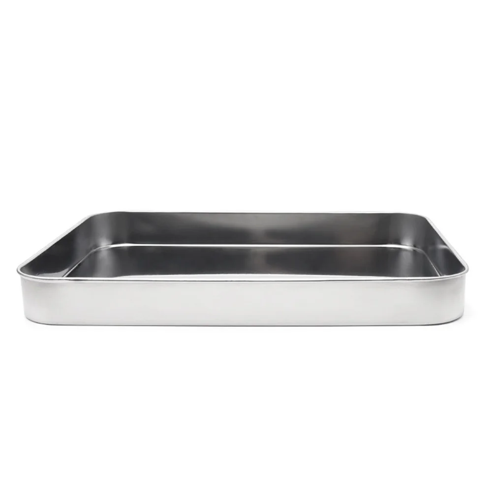 10 Inch Stainless Steel Baking Tray Rectangular Reusable Steaming Dish For Noodles Vermicelli Fish Appetizers Desserts Buffet
10 Inch Stainless Steel Baking Tray Rectangular Reusable Steaming Dish For Noodles Vermicelli Fish Appetizers Desserts Buffet