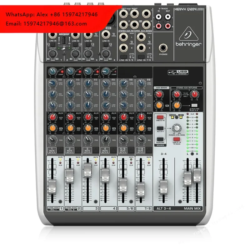 Behringer XENYX X1204USB Premium 12-Input 2/2-Bus Mixer With XENYX Mic Preamps And Compressors
Behringer XENYX X1204USB Premium 12-Input 2/2-Bus Mixer With XENYX Mic Preamps And Compressors