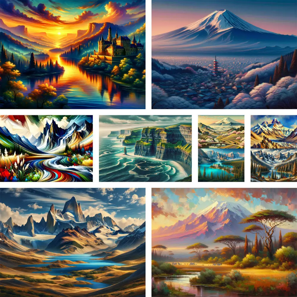 Landscape Snow Mountain Printed Fabric 11CT Cross Stitch Set Embroidery Painting Handmade Hobby Craft Room Decor Magic Counted
Landscape Snow Mountain Printed Fabric 11CT Cross Stitch Set Embroidery Painting Handmade Hobby Craft Room Decor Magic Counted